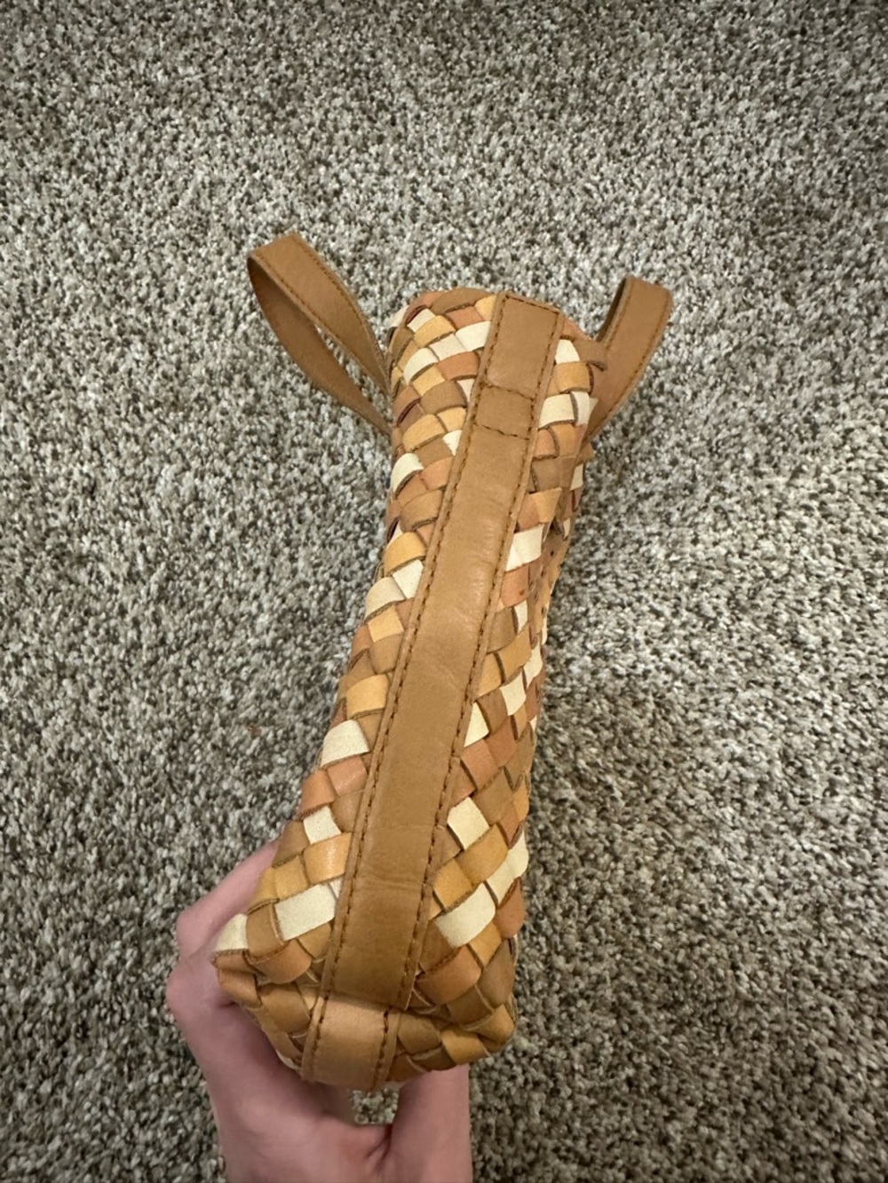 Madewell Small Transport Woven Leather Purse - Picture 5 of 6